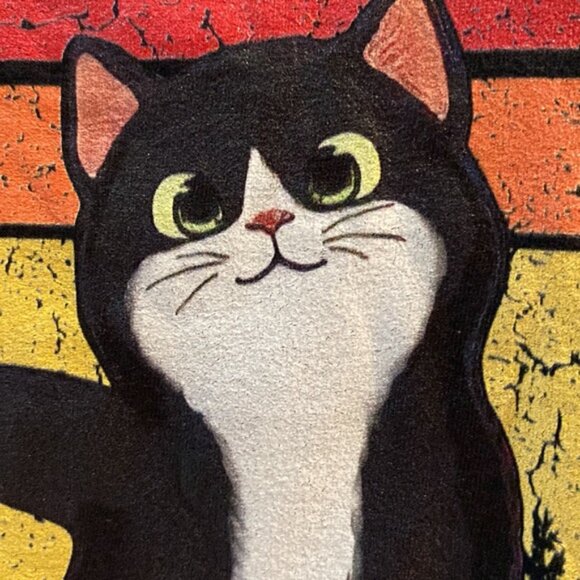 Best Cat Mom Ever Ladies T-Shirt Cat Lover Tuxedo Cat Kitten Black Siz… - Picture 3 of 8